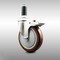 Service Caster 5 Inch 316SS Maroon Poly Swivel 1-3/8 Inch Expanding Stem Caster Lock Brake SCC SCC-SS316TTLEX20S514-PPUB-MRN-138 - alternate 1